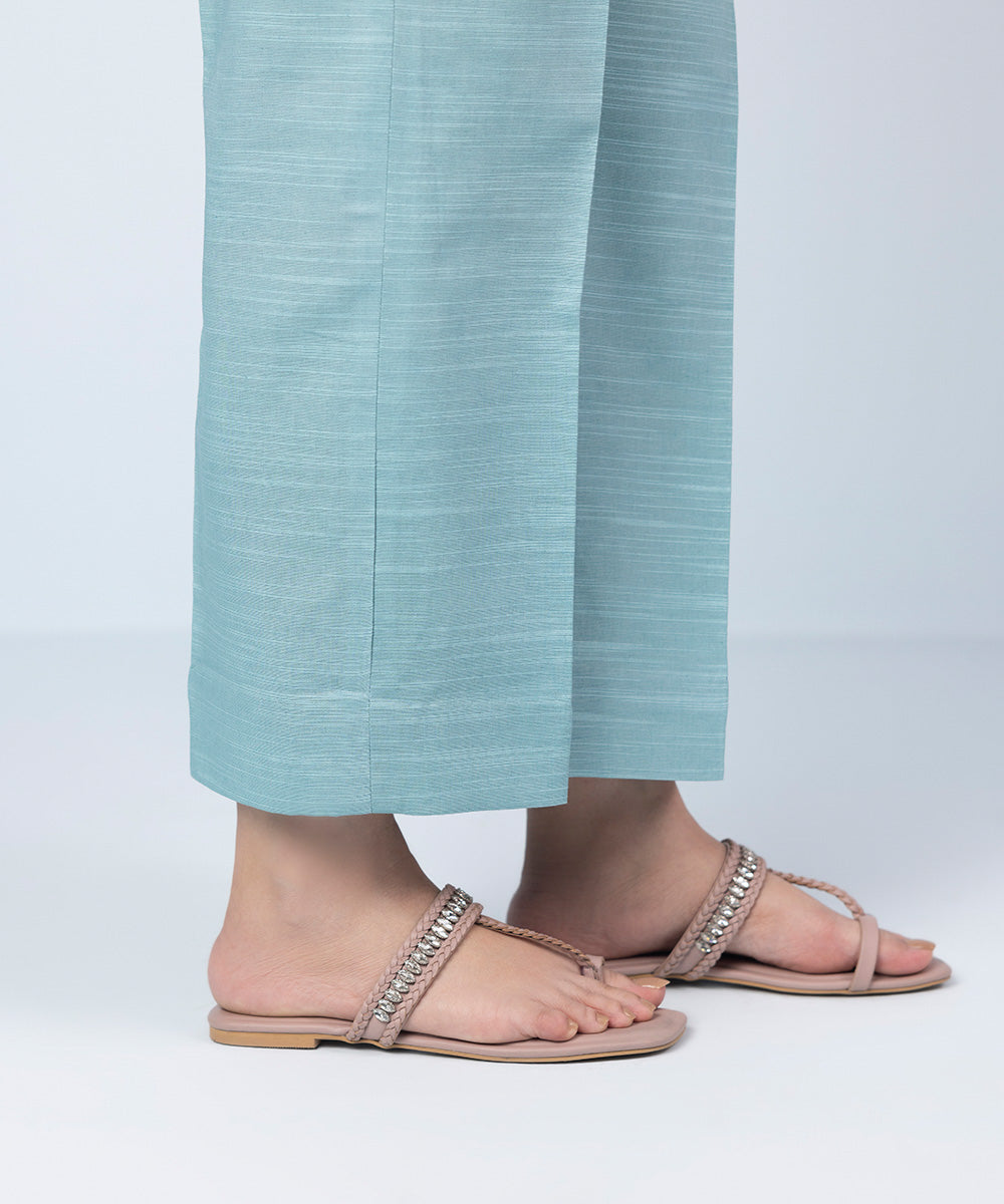 Sapphire - Printed Khaddar Trousers