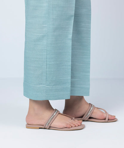 Sapphire - Printed Khaddar Trousers