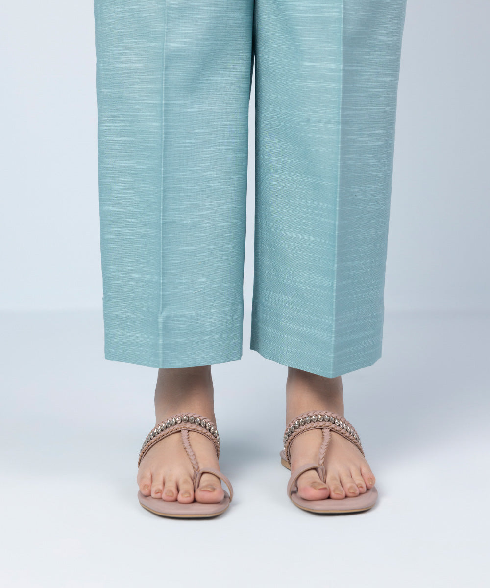 Sapphire - Printed Khaddar Trousers