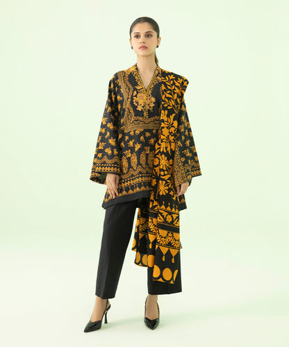 Sapphire - 2 Piece - Embroidered Khaddar Suit