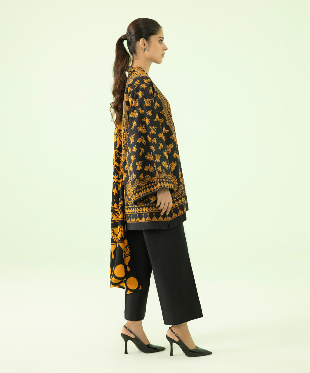 Sapphire - 2 Piece - Embroidered Khaddar Suit