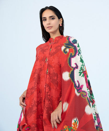 Sapphire - 3 Piece - Printed Khaddar Suit
