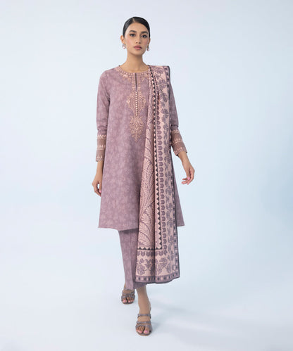 Sapphire - 3 Piece - Embroidered Khaddar Suit
