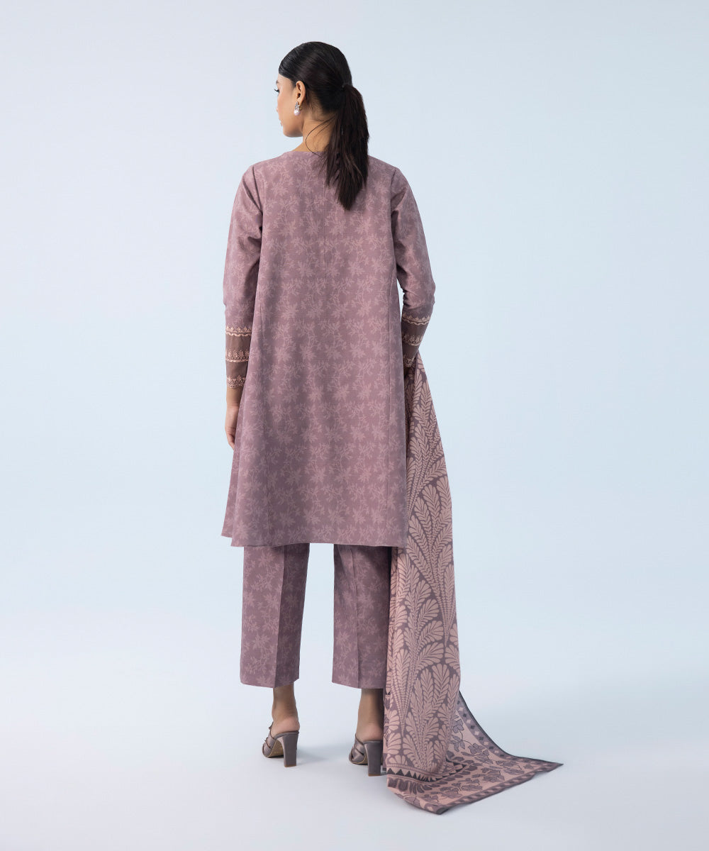 Sapphire - 3 Piece - Embroidered Khaddar Suit