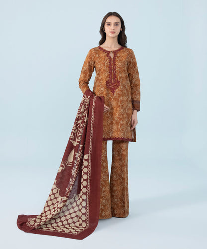 Sapphire - 3 Piece - Embroidered Khaddar Suit