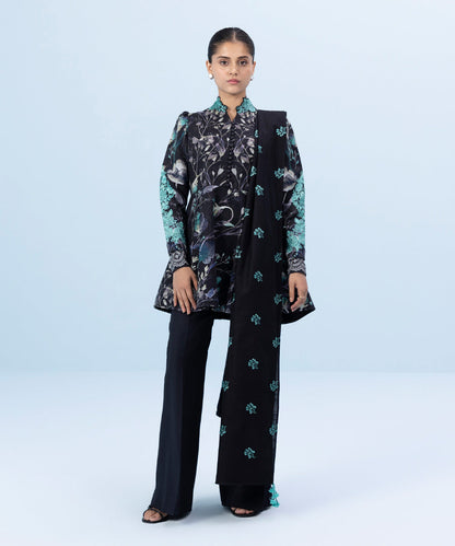 Sapphire - 2 Piece - Embroidered Khaddar Suit