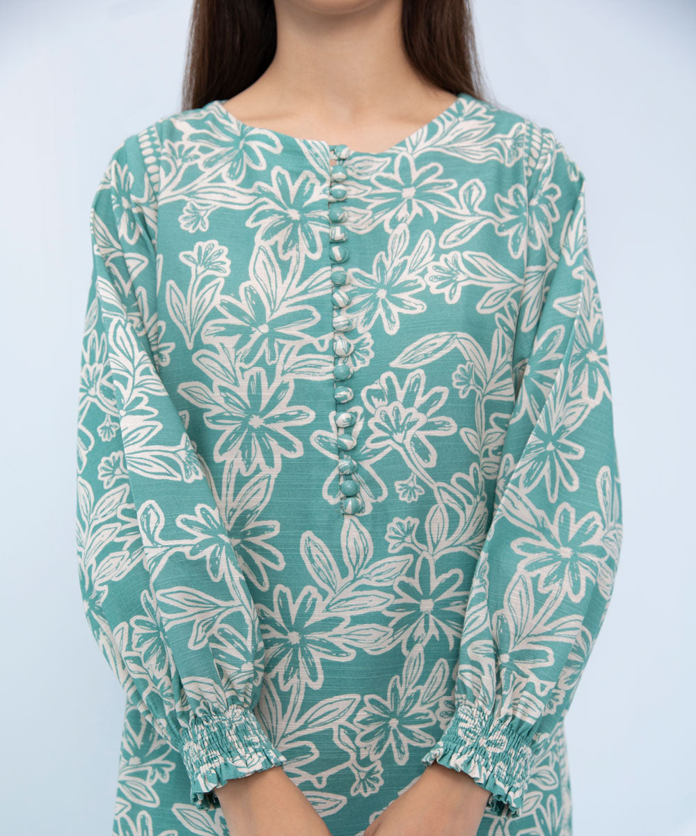 Sapphire - 2 Piece - Printed Khaddar Suit