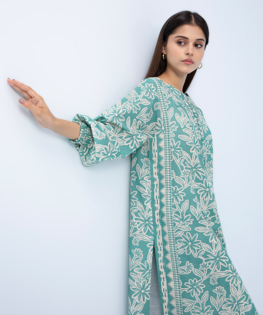 Sapphire - 2 Piece - Printed Khaddar Suit