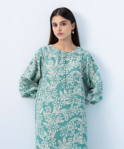 Sapphire - 2 Piece - Printed Khaddar Suit