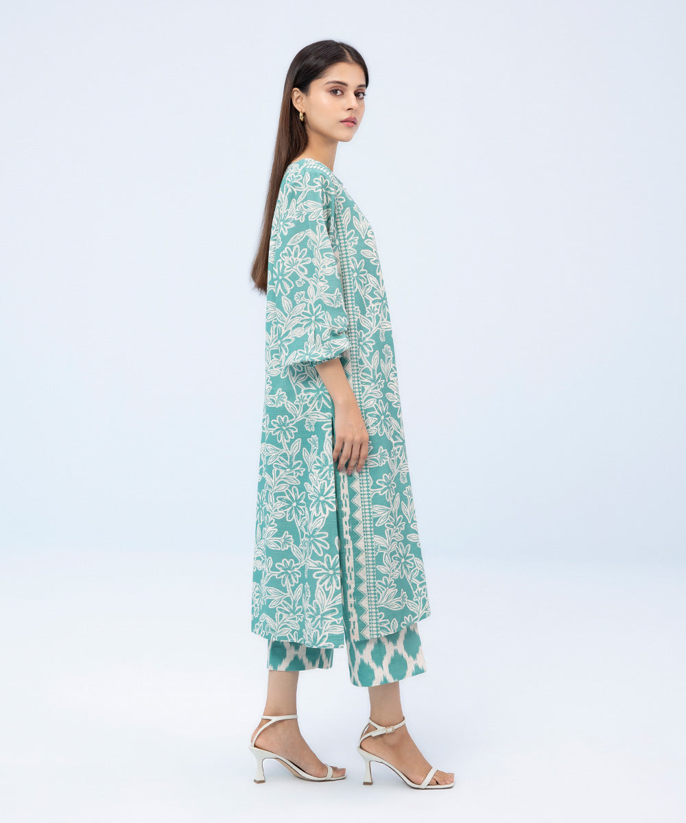 Sapphire - 2 Piece - Printed Khaddar Suit