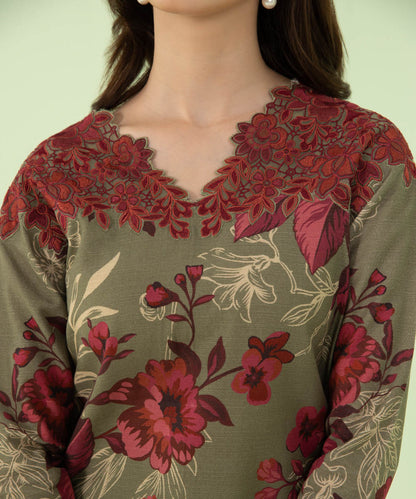 Sapphire - 2 Piece - Embroidered Khaddar Suit