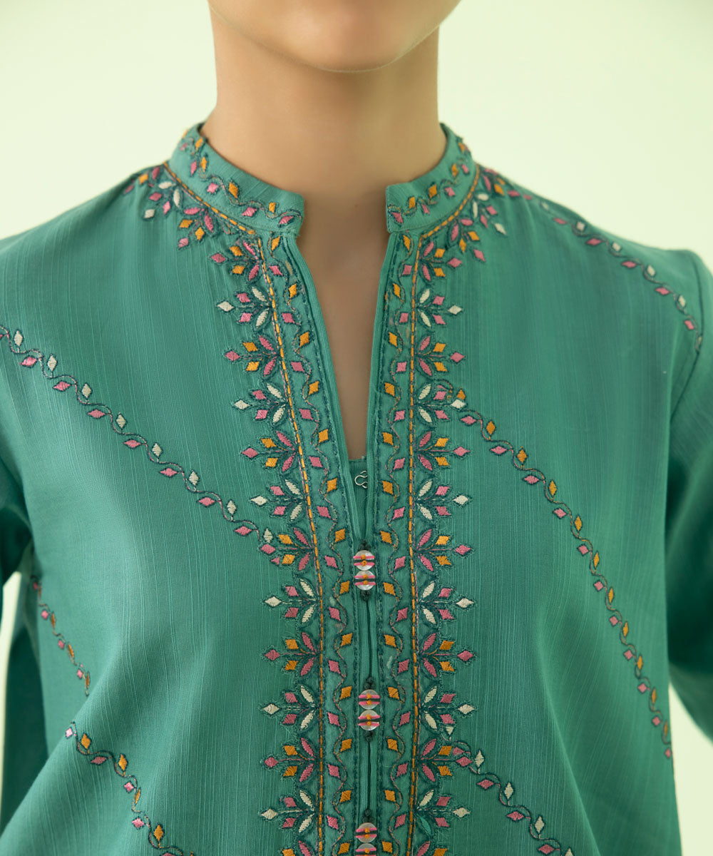 Sapphire - 2 Piece - Embroidered Khaddar Suit