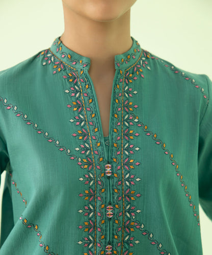 Sapphire - 2 Piece - Embroidered Khaddar Suit