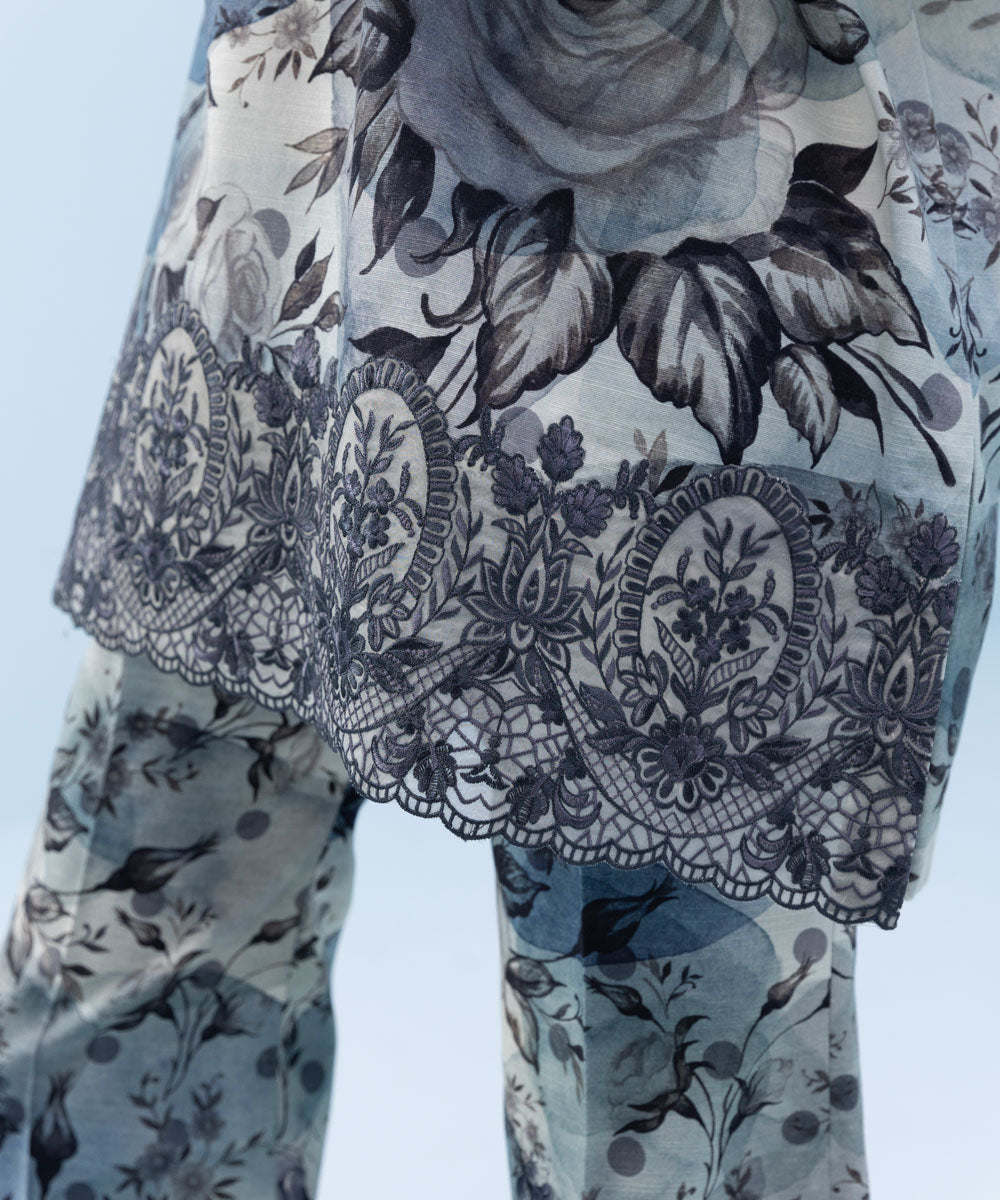 Sapphire - 2 Piece - Embroidered Khaddar Suit