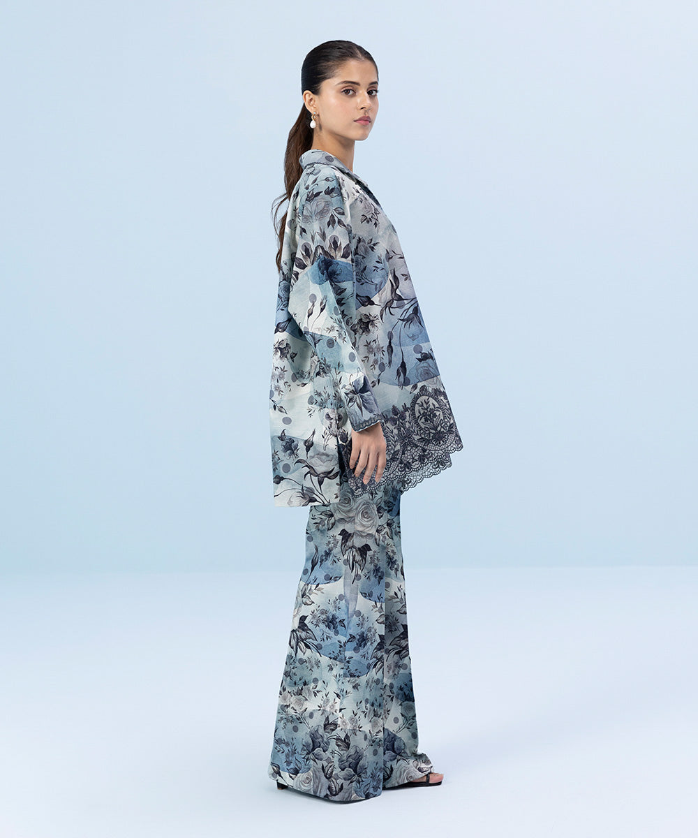 Sapphire - 2 Piece - Embroidered Khaddar Suit