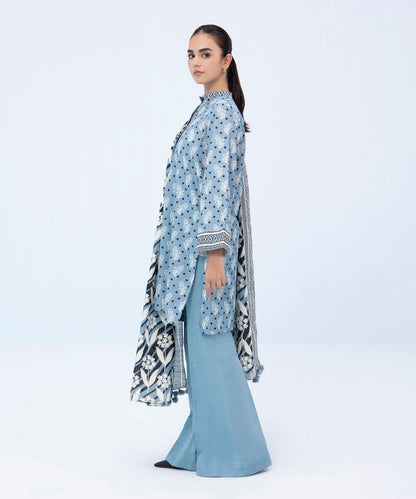 Sapphire - 3 Piece - Printed Khaddar Suit