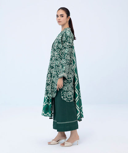 Sapphire - 3 Piece - Printed Khaddar Suit