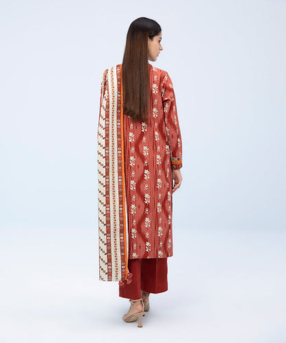 Sapphire - 3 Piece - Printed Khaddar Suit