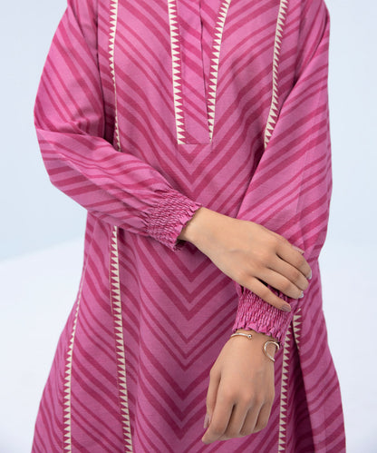 Sapphire - 3 Piece - Printed Khaddar Suit