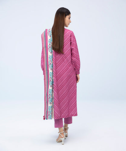 Sapphire - 3 Piece - Printed Khaddar Suit