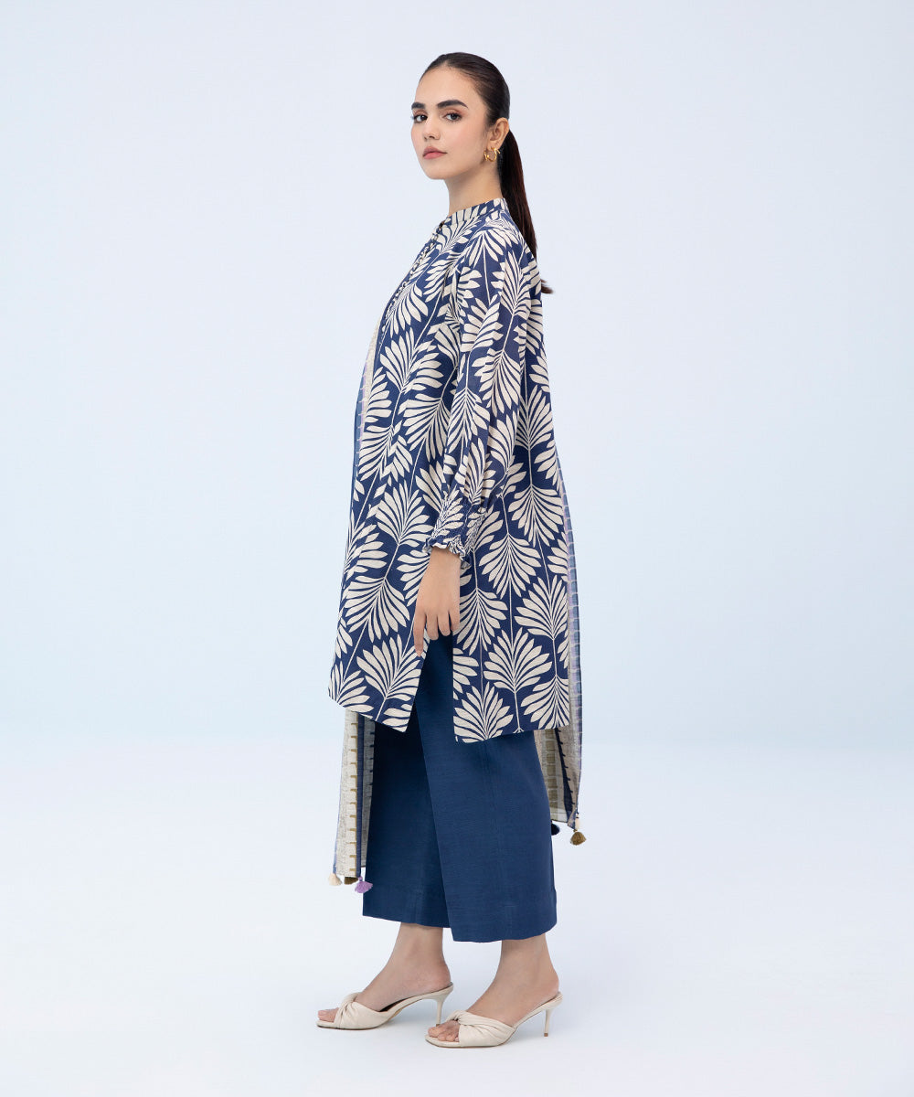 Sapphire - 3 Piece - Printed Khaddar Suit
