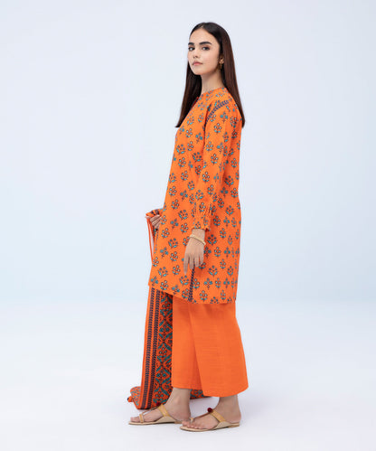 Sapphire - 3 Piece - Printed Khaddar Suit