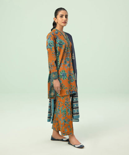 Sapphire - 3 Piece - Printed Cambric Suit