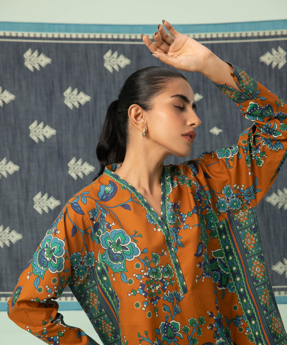Sapphire - 3 Piece - Printed Cambric Suit