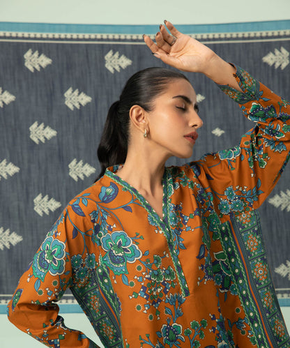 Sapphire - 3 Piece - Printed Cambric Suit