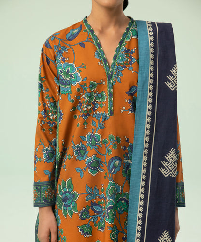 Sapphire - 3 Piece - Printed Cambric Suit