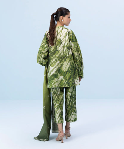 Sapphire - 3 Piece - Printed Khaddar Suit