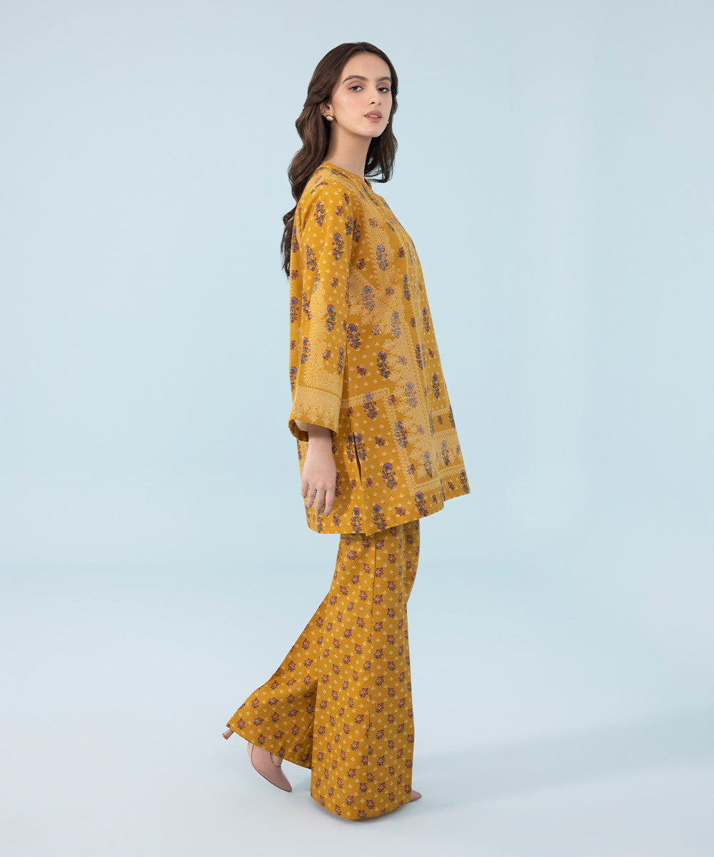 Sapphire - 2 Piece - Printed Khaddar Suit