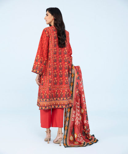 Sapphire - 3 Piece - Printed Khaddar Suit