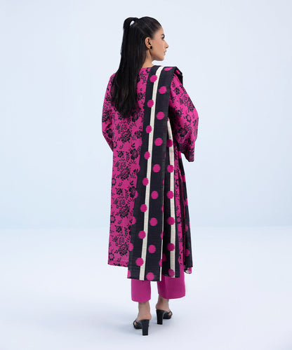 Sapphire - 3 Piece - Printed Khaddar Suit