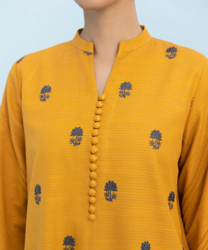 Sapphire - 3 Piece - Embroidered Zari Khaddar Suit