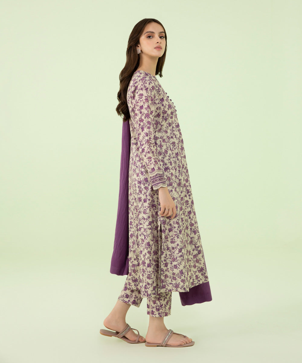 Sapphire - 3 Piece - Embroidered Dobby Suit