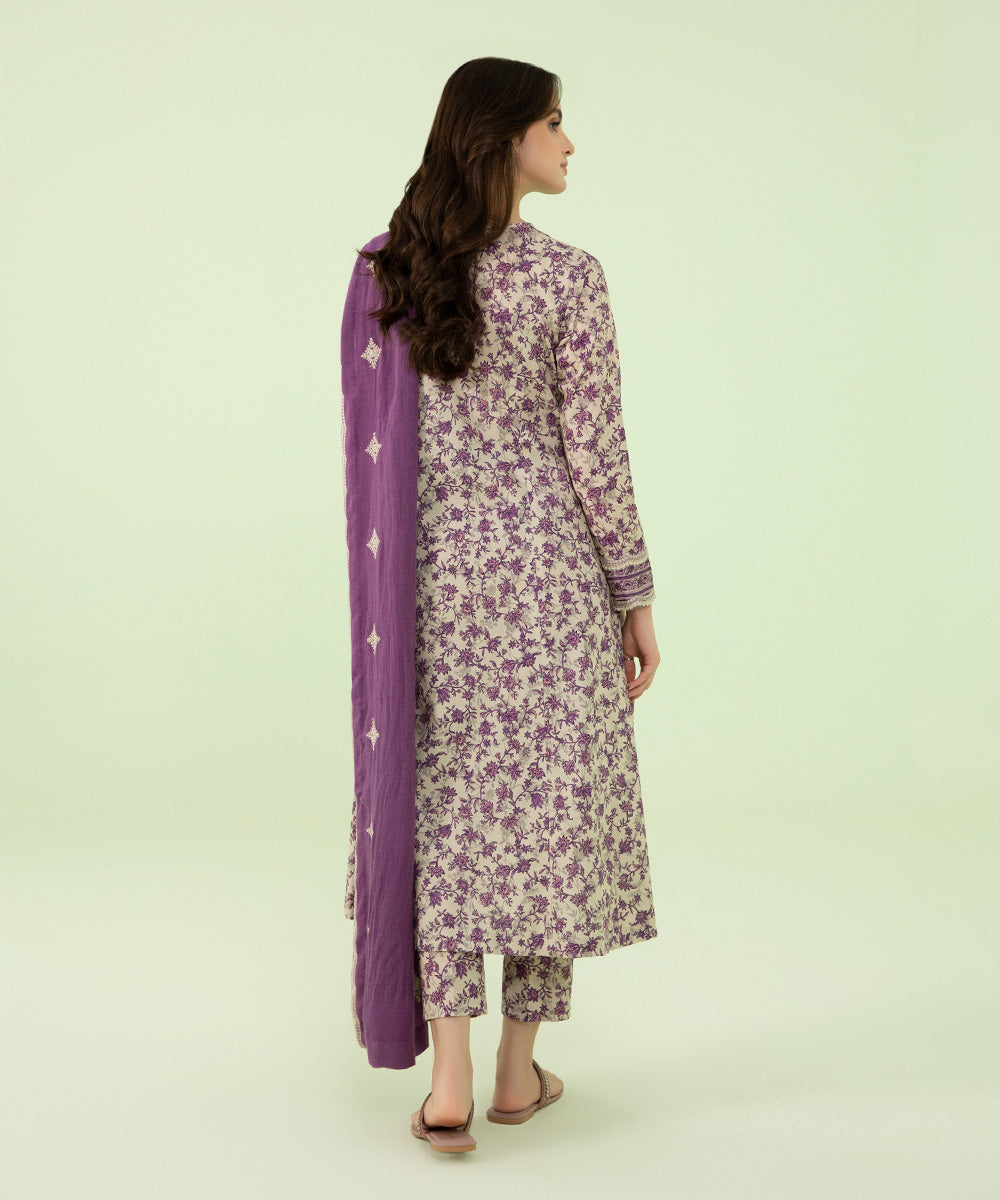 Sapphire - 3 Piece - Embroidered Dobby Suit