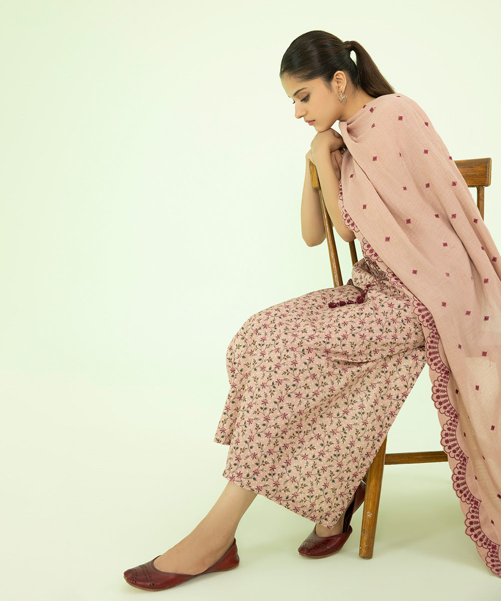 Sapphire - 3 Piece - Embroidered Dobby Suit
