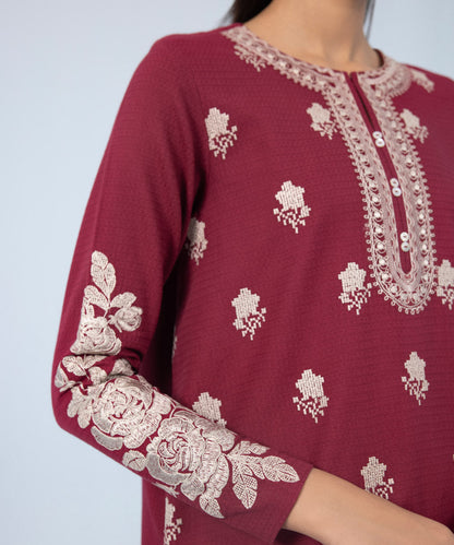 Sapphire - 3 Piece - Embroidered Dobby Suit
