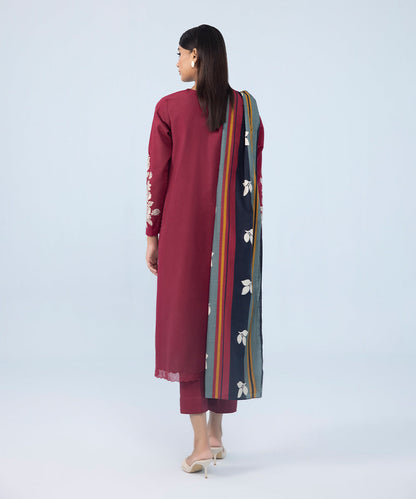 Sapphire - 3 Piece - Embroidered Dobby Suit