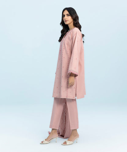 Sapphire - 3 Piece - Embroidered Cotton Karandi Suit