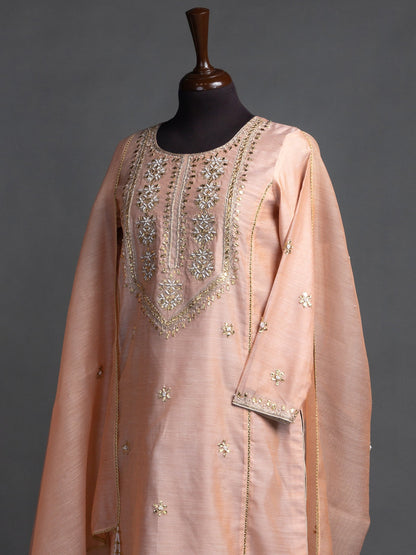 Eraj Hussain - Gotta Patti Peach - Stitched