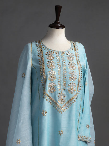Eraj Hussain - Gotta Patti Ferozi - Stitched