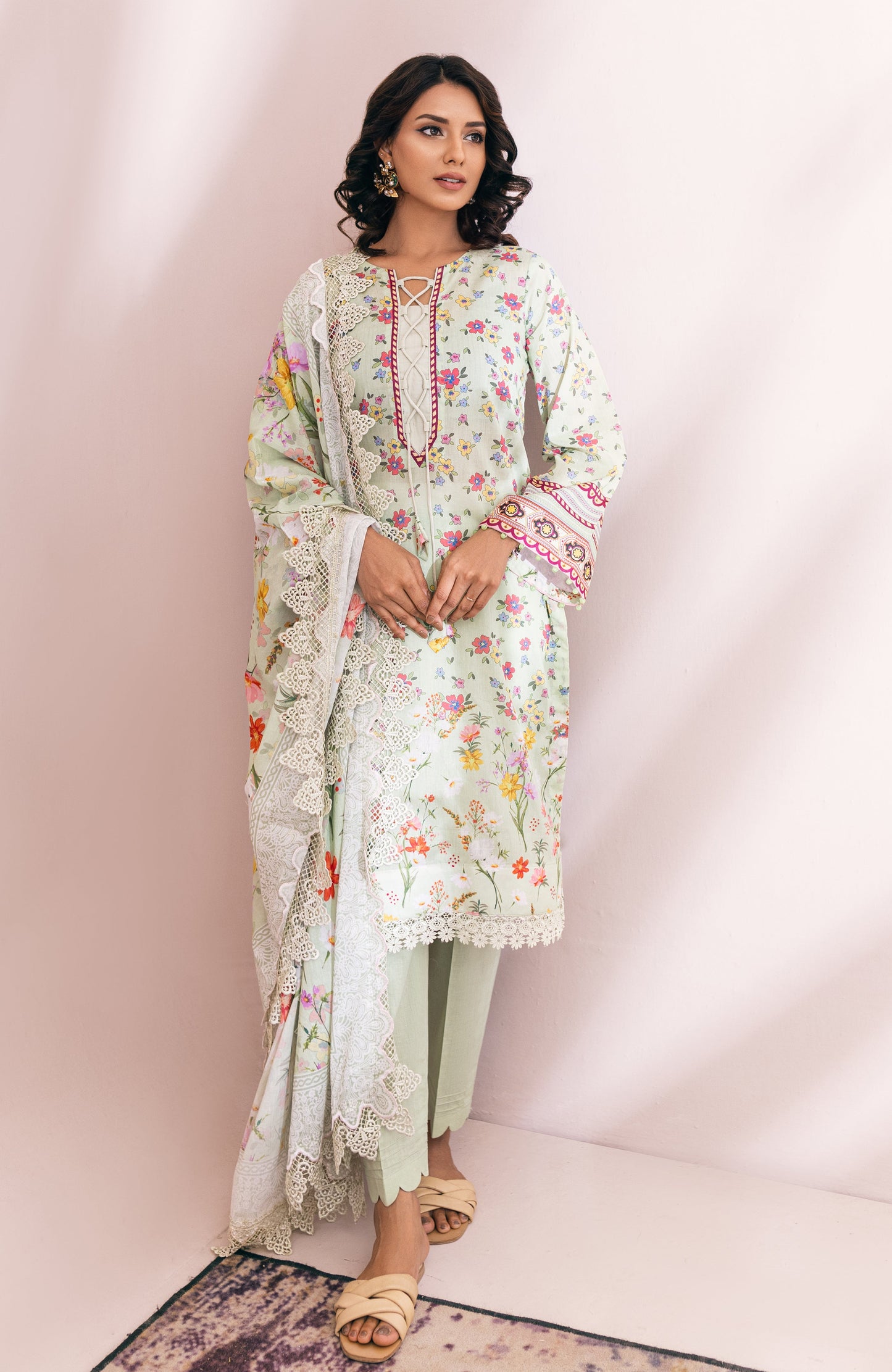 Alzohaib - 3-Piece Unstitched Digital Printed Cambric-MDP-23-01