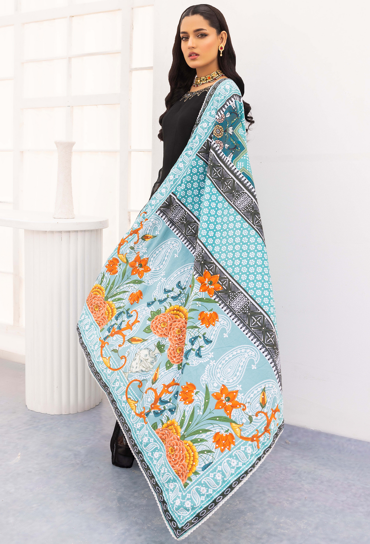 Adan's Libas - Adan's Velvet- Shawl 5437