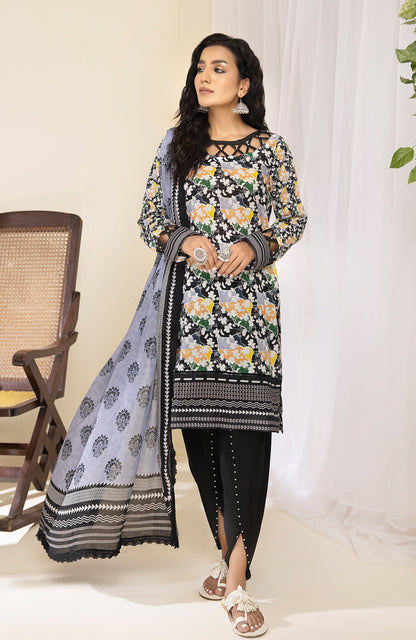 Alzohaib - 3-Piece Unstitched Digital Printed Lawn-CFD-23-05