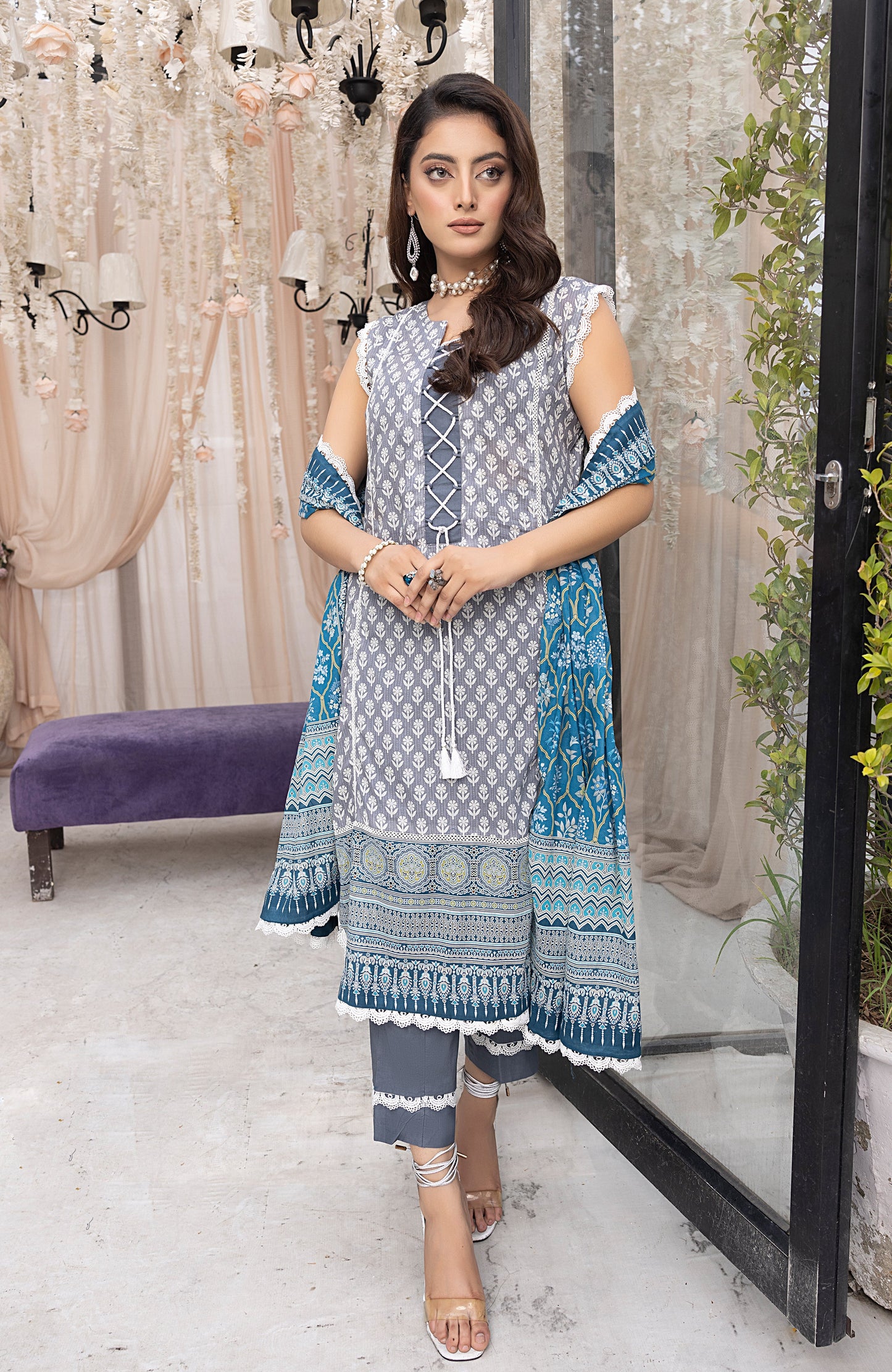 Alzohaib - 3 Piece Unstitched Printed Lawn-MDL-23-01