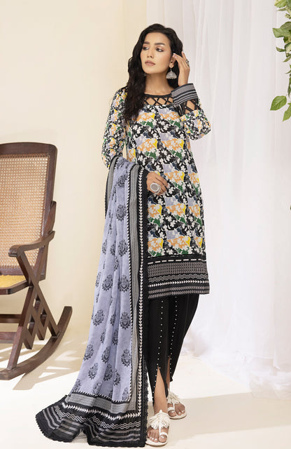 Alzohaib - 3-Piece Unstitched Digital Printed Lawn-CFD-23-05