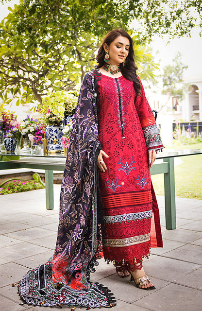 Alzohaib - 3 Piece Unstitched Luxury Embroidered Lawn-MLL-23-10