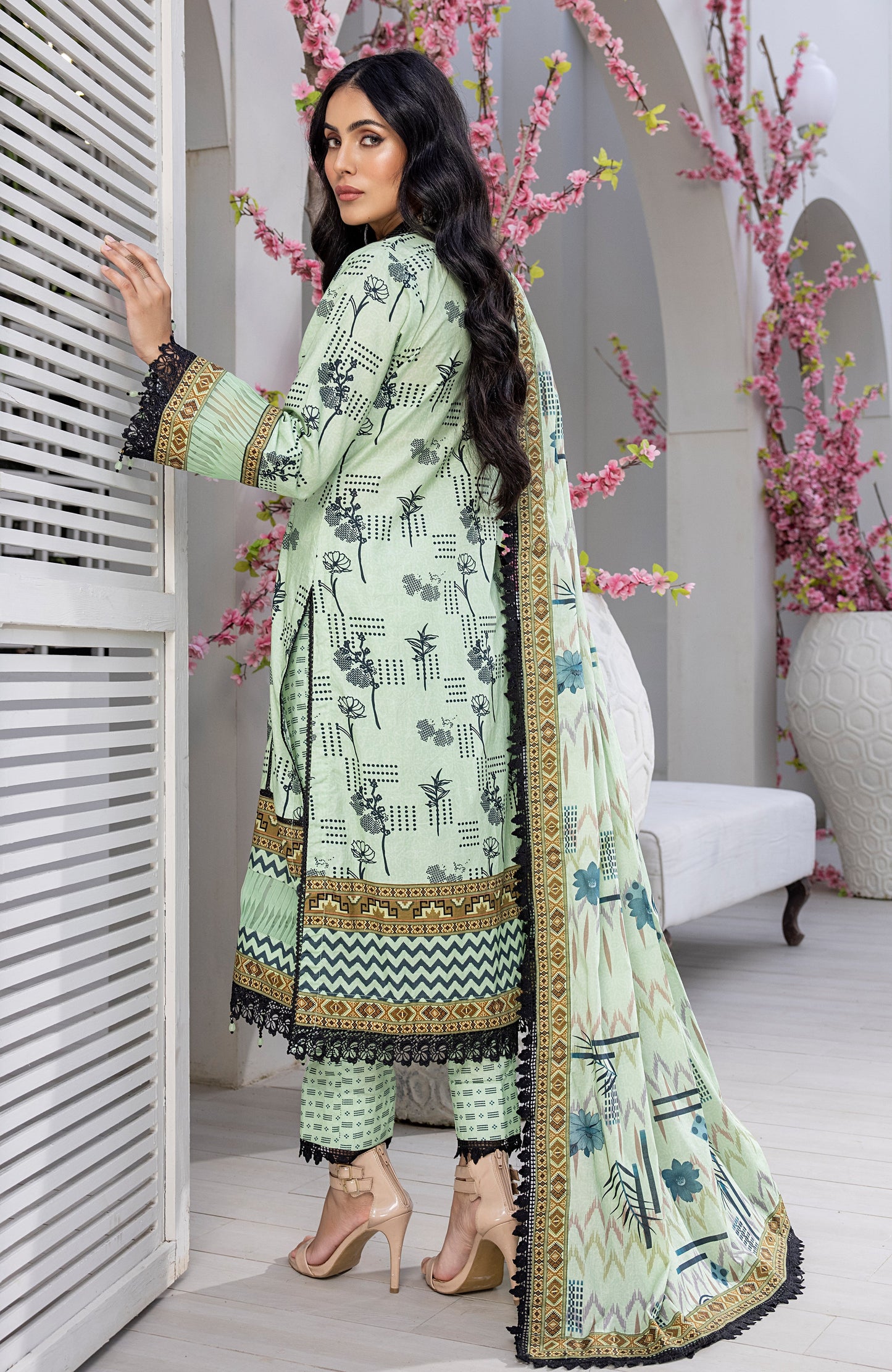 Alzohaib - 3-Piece Unstitched Digital Printed Cambric CPC-23-10